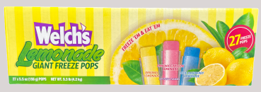 Welch's Lemonade Giant Freezer Pops